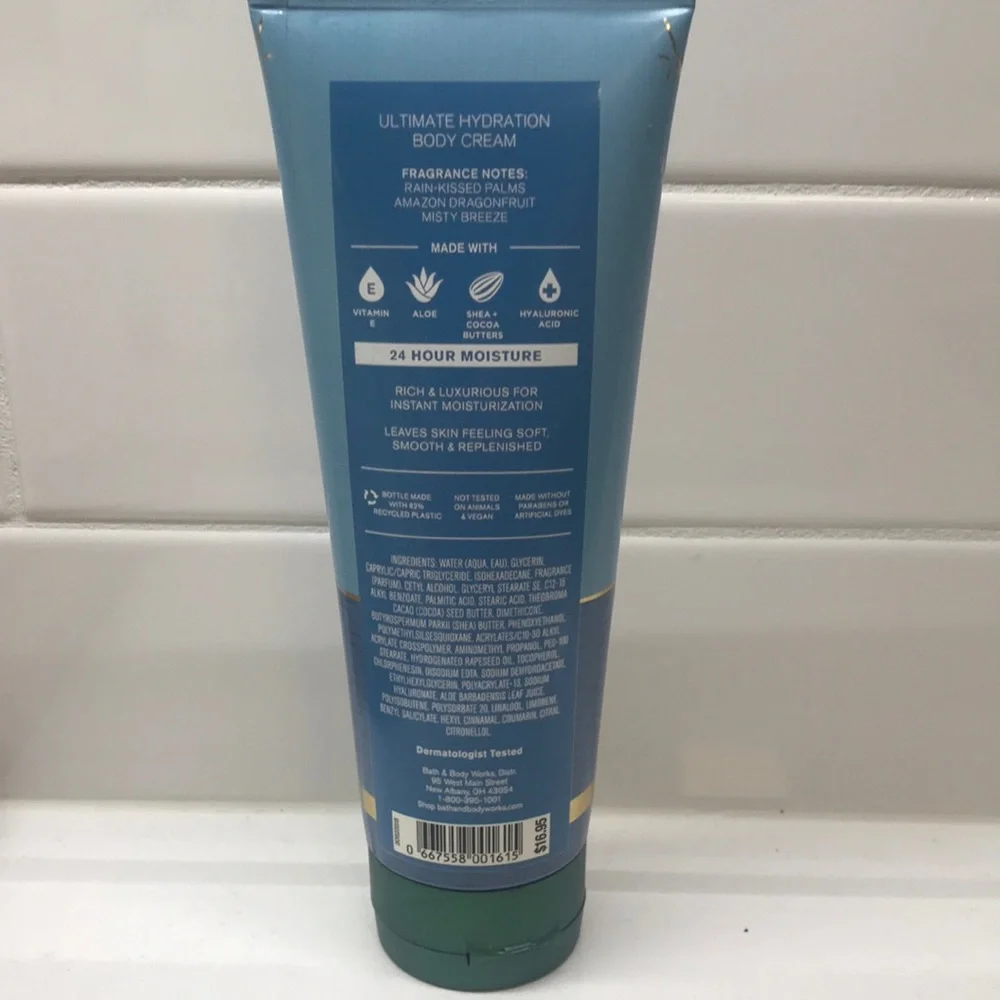 NWT!BBW Fresh Jungle🌴Rain Body Cream